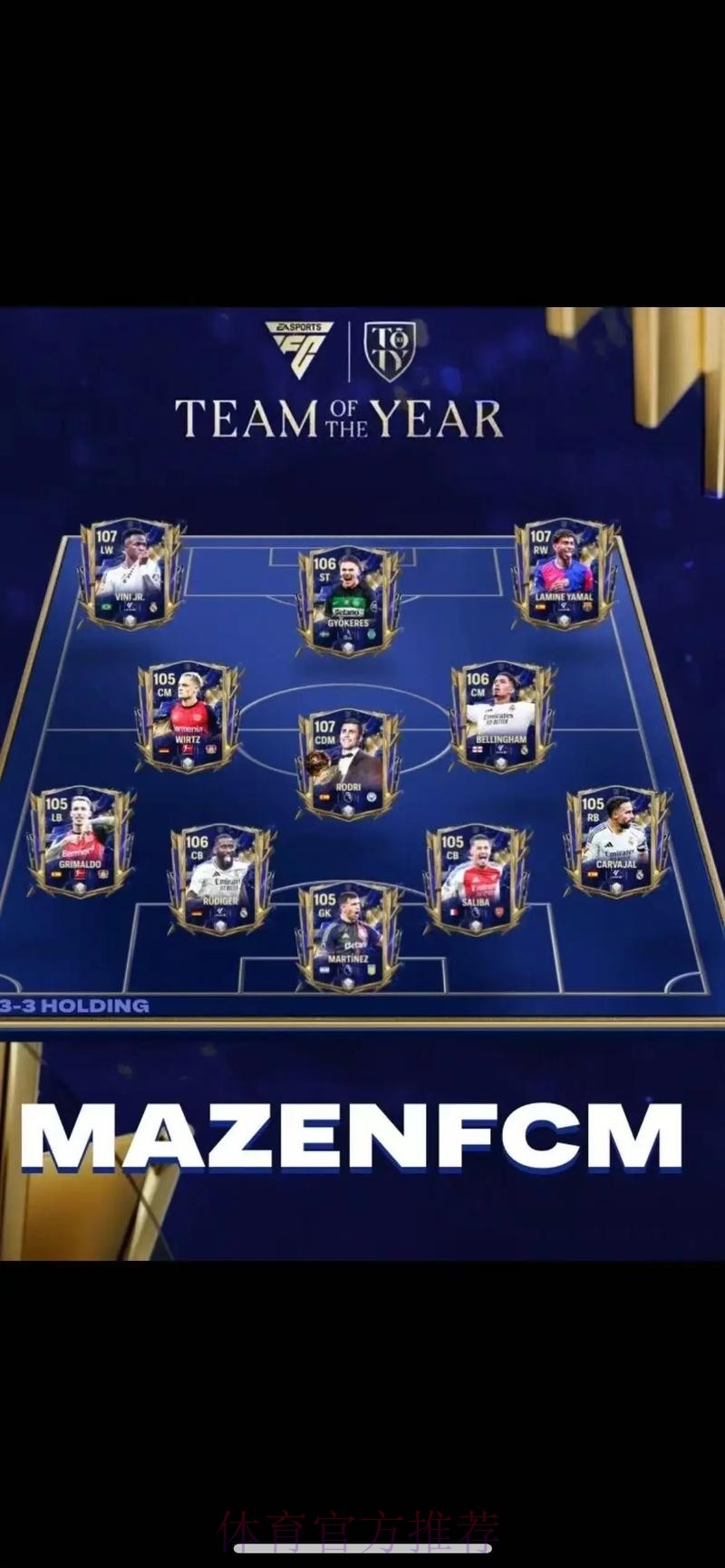 FIFA公布年度最佳阵：大巴黎6人！姆巴佩无缘+皇马1人入选引争议